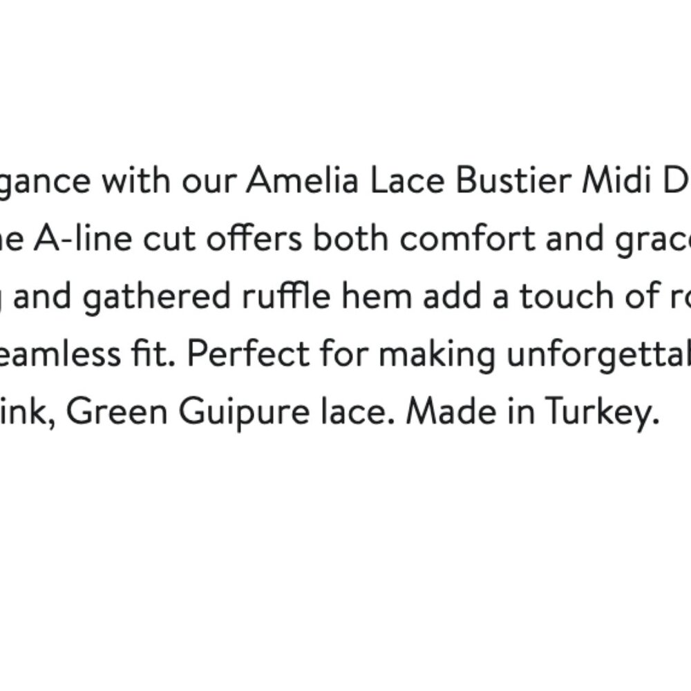 AKALIA - Amelia Lace Bustier Midi Dress Guipure Lace Green - Picture 5 of 8
